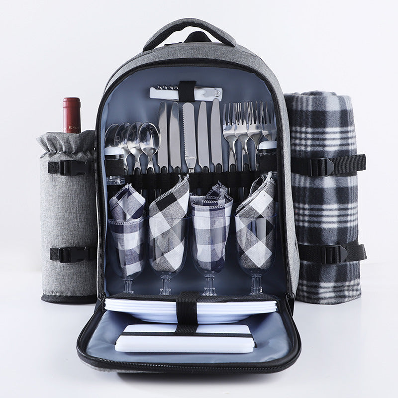 Outdoor Picnic Bag Set for Four