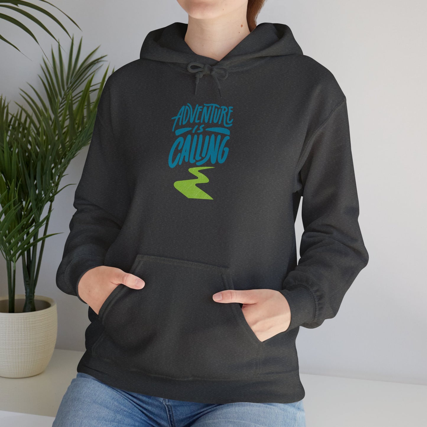 Adventures Calling Heavy Blend Hooded Sweatshirt – Cozy Comfort for Every Adventure