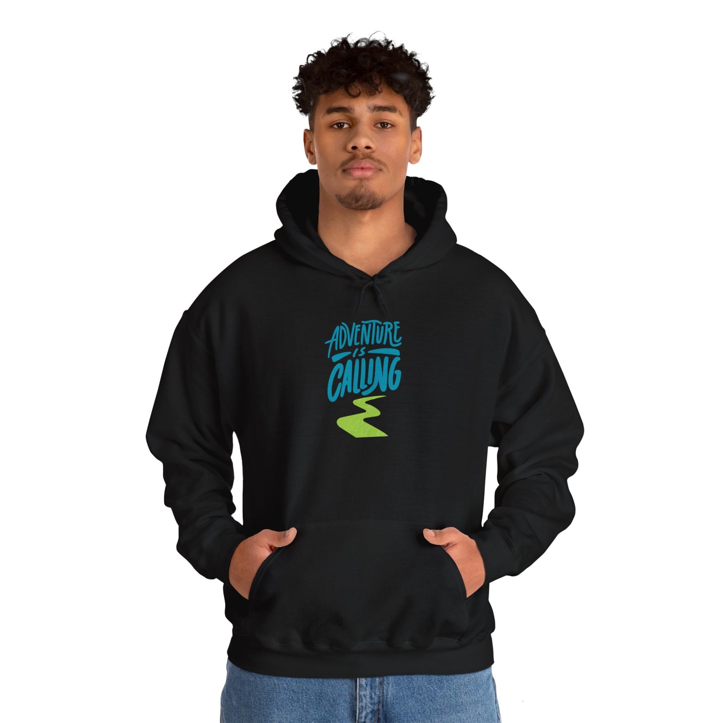 Adventures Calling Heavy Blend Hooded Sweatshirt – Cozy Comfort for Every Adventure