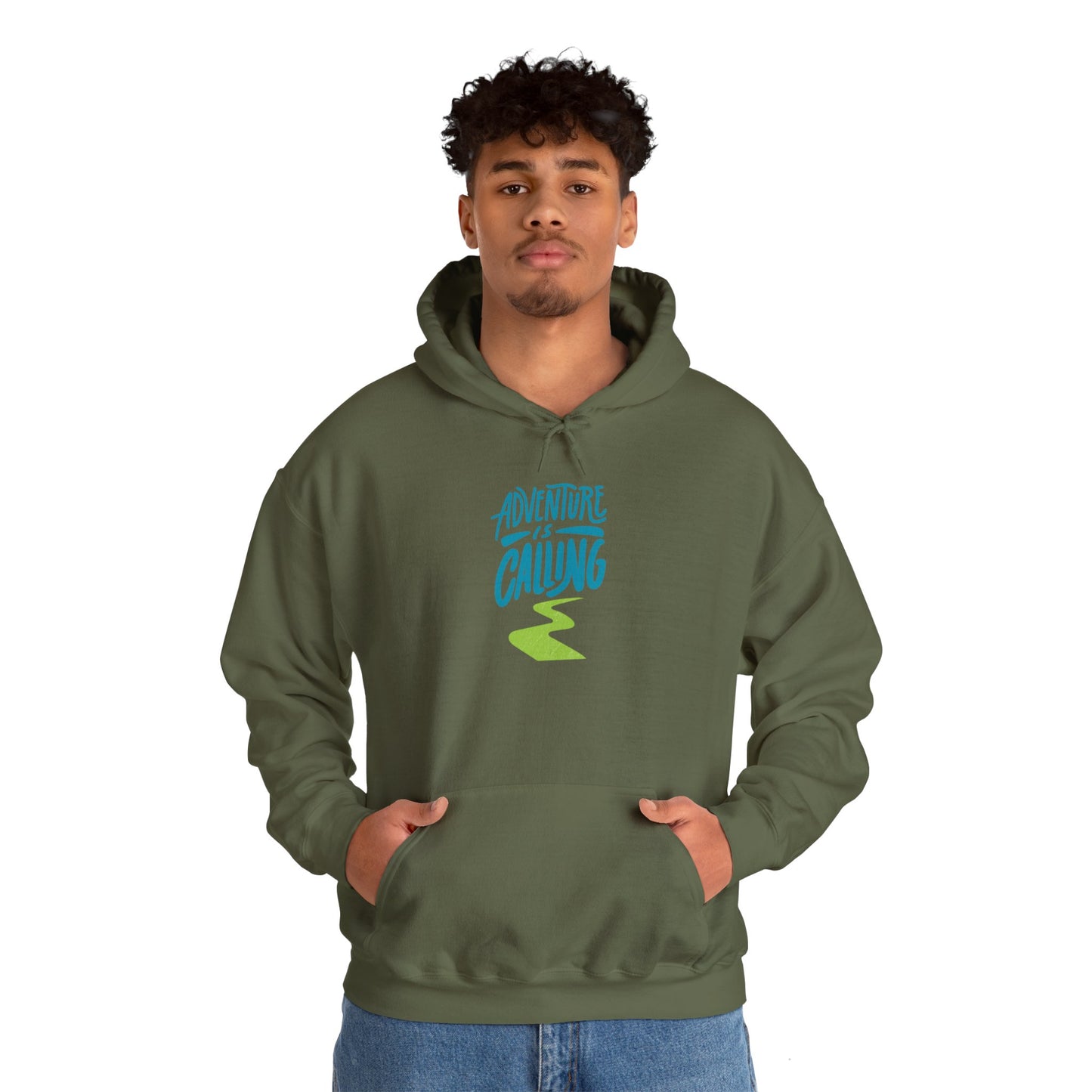 Adventures Calling Heavy Blend Hooded Sweatshirt – Cozy Comfort for Every Adventure