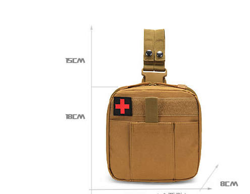 Tactical Drop Leg Strap First Aid Kit Multifunctional Pouch Outdoors Camping and Hiking