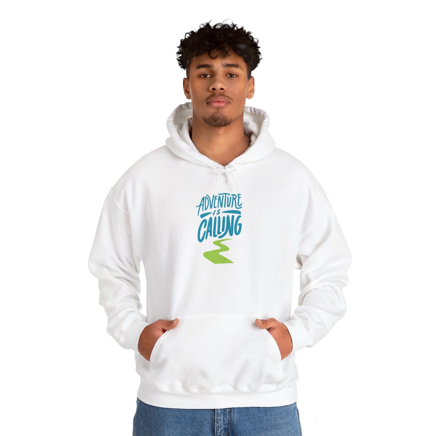 Adventures Calling Heavy Blend Hooded Sweatshirt – Cozy Comfort for Every Adventure