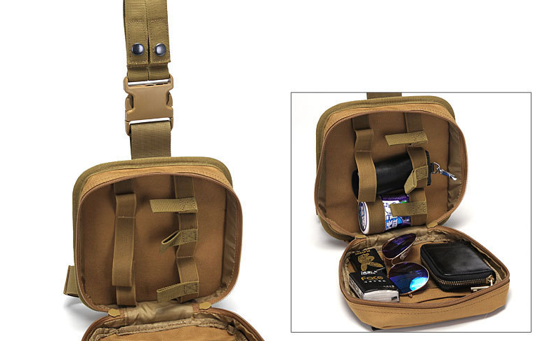 Tactical Drop Leg Strap First Aid Kit Multifunctional Pouch Outdoors Camping and Hiking