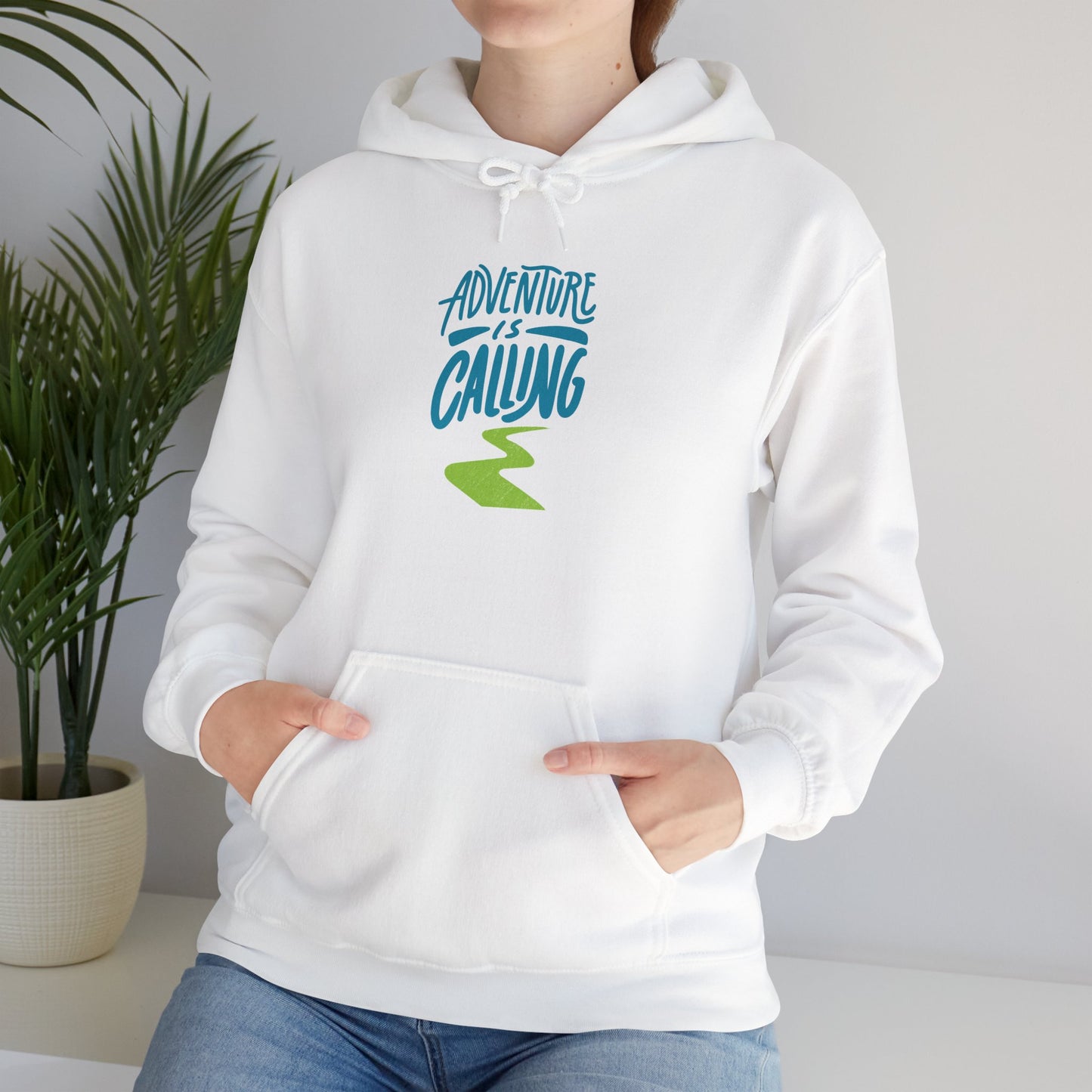 Adventures Calling Heavy Blend Hooded Sweatshirt – Cozy Comfort for Every Adventure