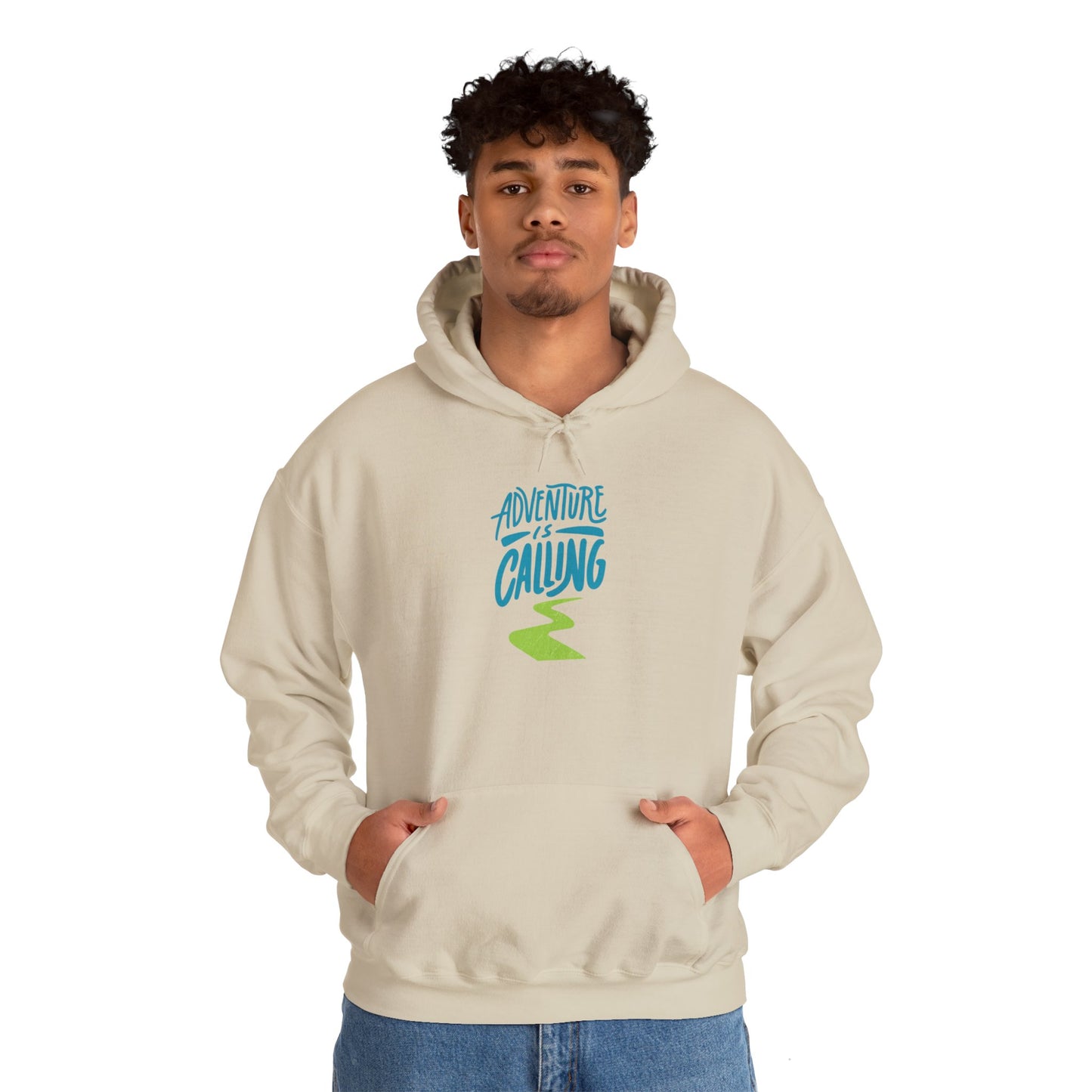 Adventures Calling Heavy Blend Hooded Sweatshirt – Cozy Comfort for Every Adventure