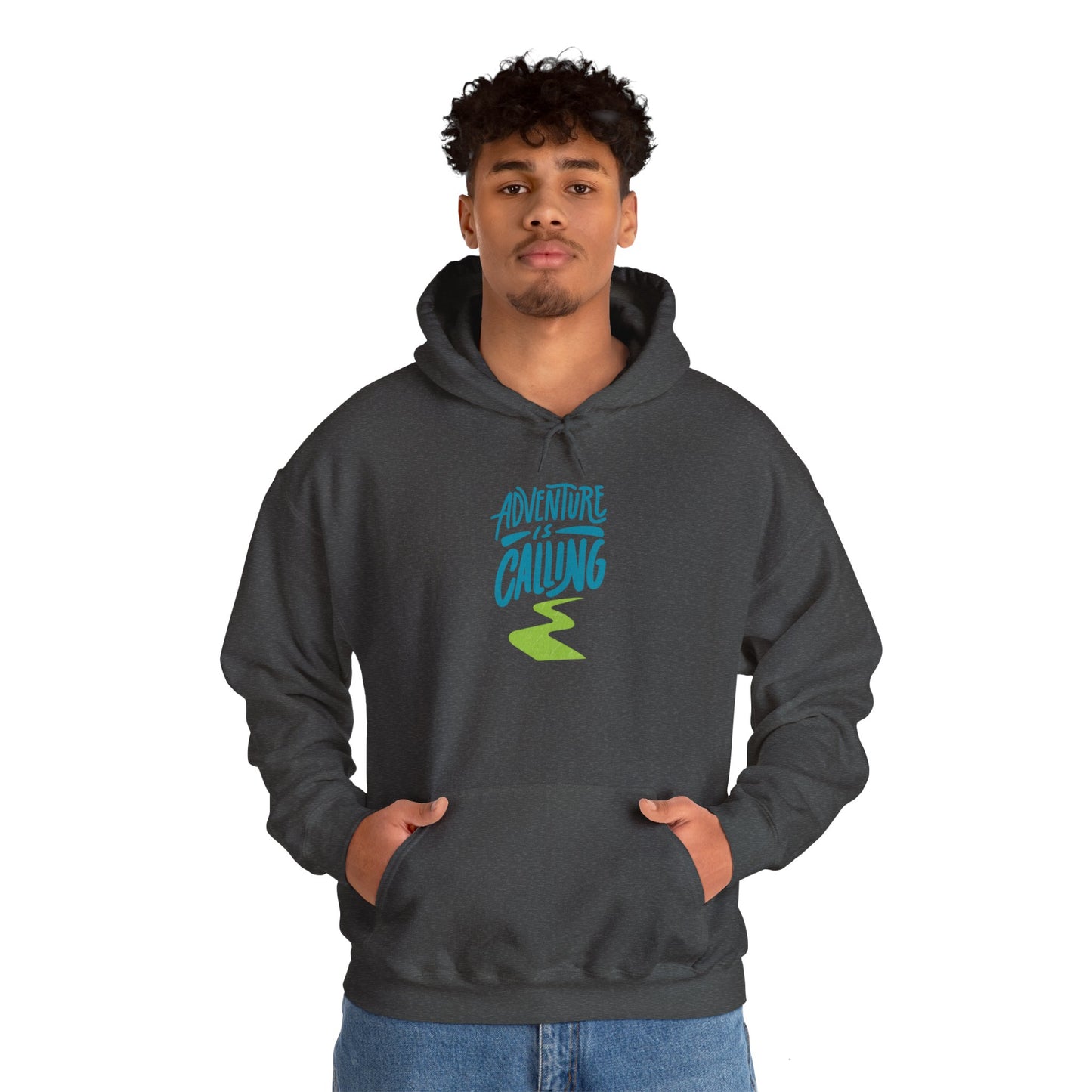 Adventures Calling Heavy Blend Hooded Sweatshirt – Cozy Comfort for Every Adventure