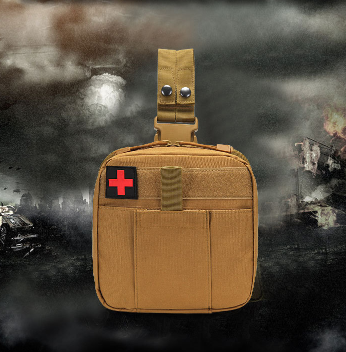 Tactical Drop Leg Strap First Aid Kit Multifunctional Pouch Outdoors Camping and Hiking