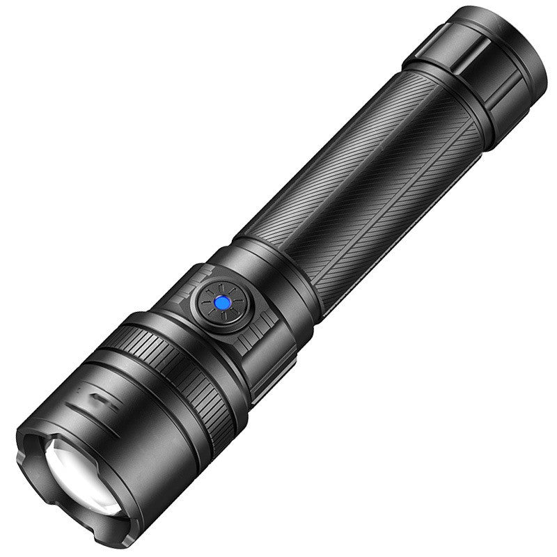 Telescopic Focusing Aluminum Alloy Rechargeable Flashlight