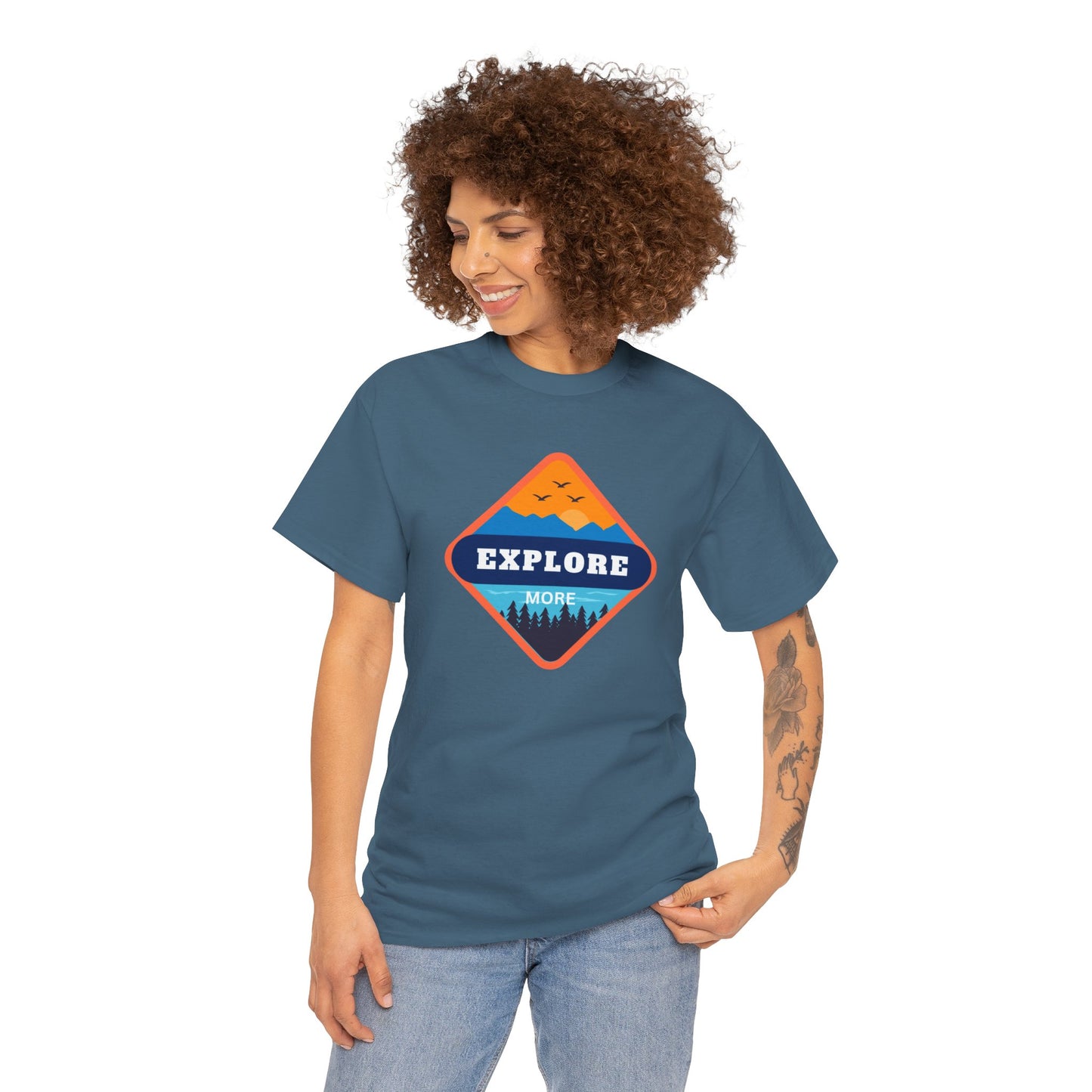 Explore More Heavy Cotton Tee – Classic Comfort & Style