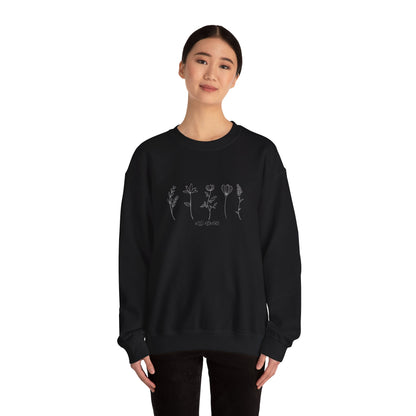 "Wildflowers" Unisex Heavy Blend™ Crewneck Sweatshirt - Soft, Durable, and Sustainable Comfort for All Seasons