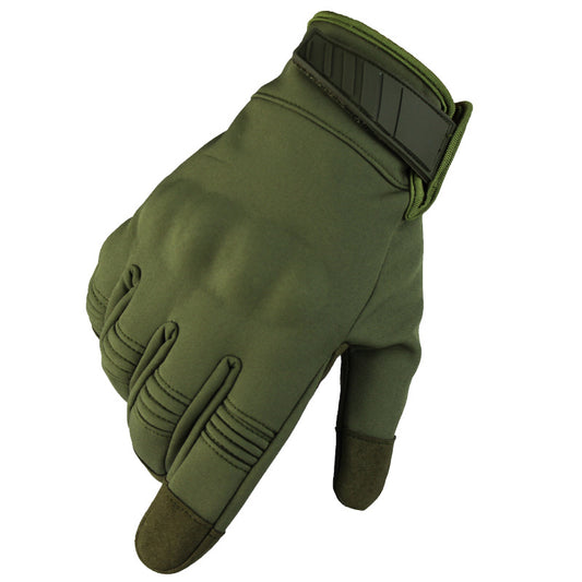 Adjustable Tactical Touch Screen Full Finger Gloves Army Military