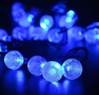 Crystal solar power led lamp string lights solar garden outdoor decoration