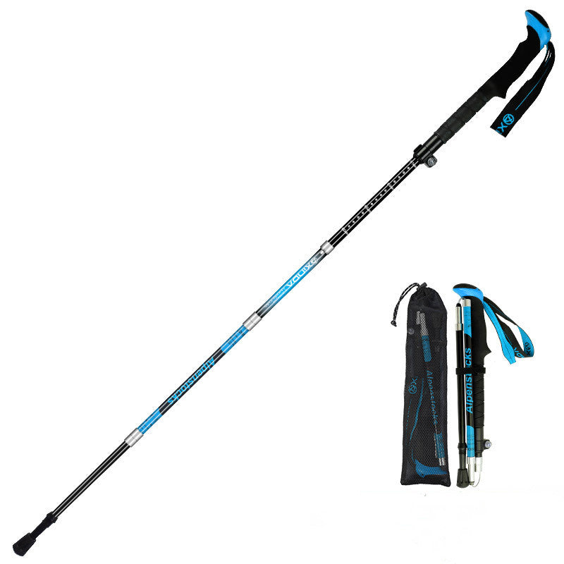 Carbon Fiber Trekking Pole – Lightweight 5-Section Hiking Walking Stick