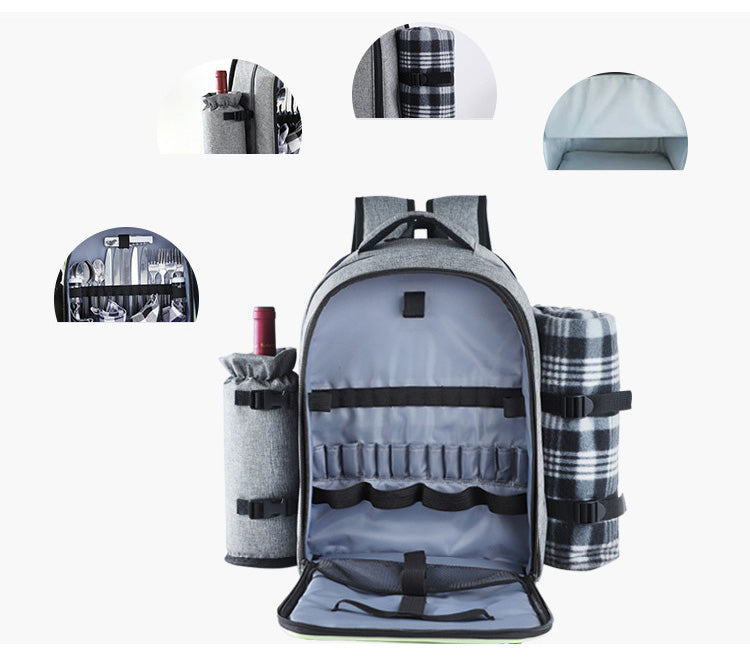 Outdoor Picnic Bag Set for Four