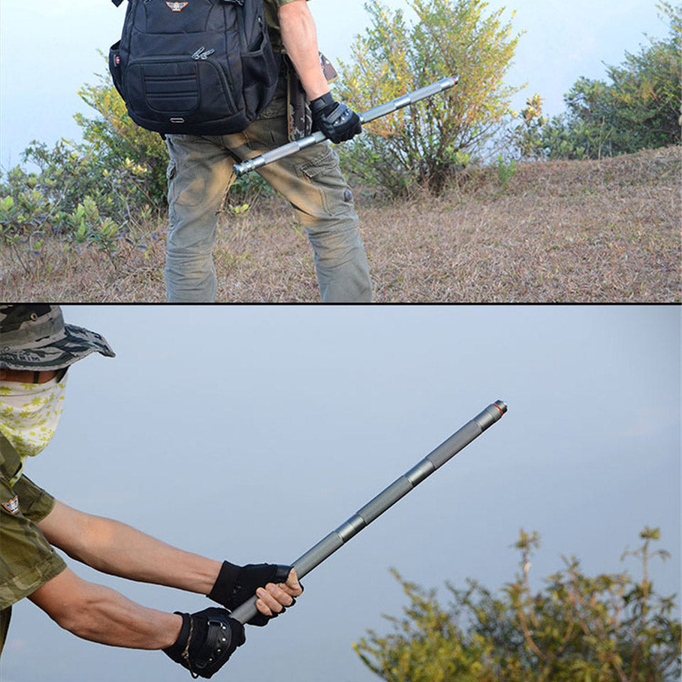 Tactical Hiking Walking Stick – Multifunctional Outdoor Defense Alpenstock