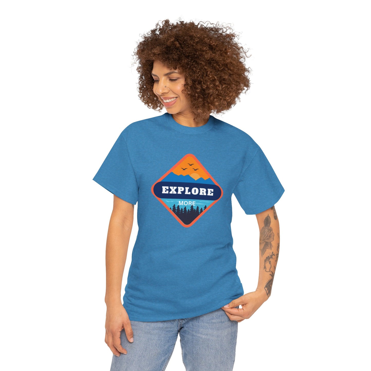 Explore More Heavy Cotton Tee – Classic Comfort & Style