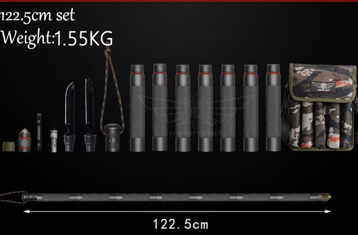 Tactical Hiking Walking Stick – Multifunctional Outdoor Defense Alpenstock