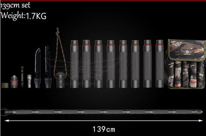 Tactical Hiking Walking Stick – Multifunctional Outdoor Defense Alpenstock