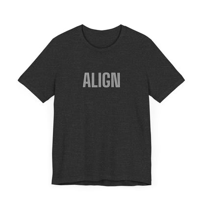 ALIGN Classic Unisex Jersey Short Sleeve Tee – Soft, Breathable, & Durable T-Shirt – Perfect for Casual & Active Wear