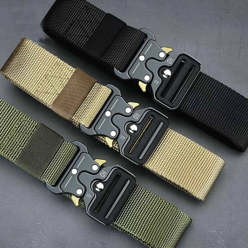 Men's Military Tactical Belt Waistband Hiking