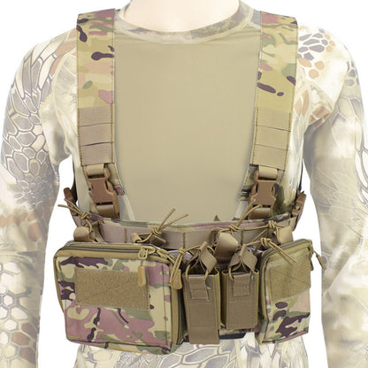 Tactical Vest - Military Fan Clothes, 1000D Oxford Fabric, Quick-Drying, Breathable, Wear-Resistant, Solid Color/Camouflage