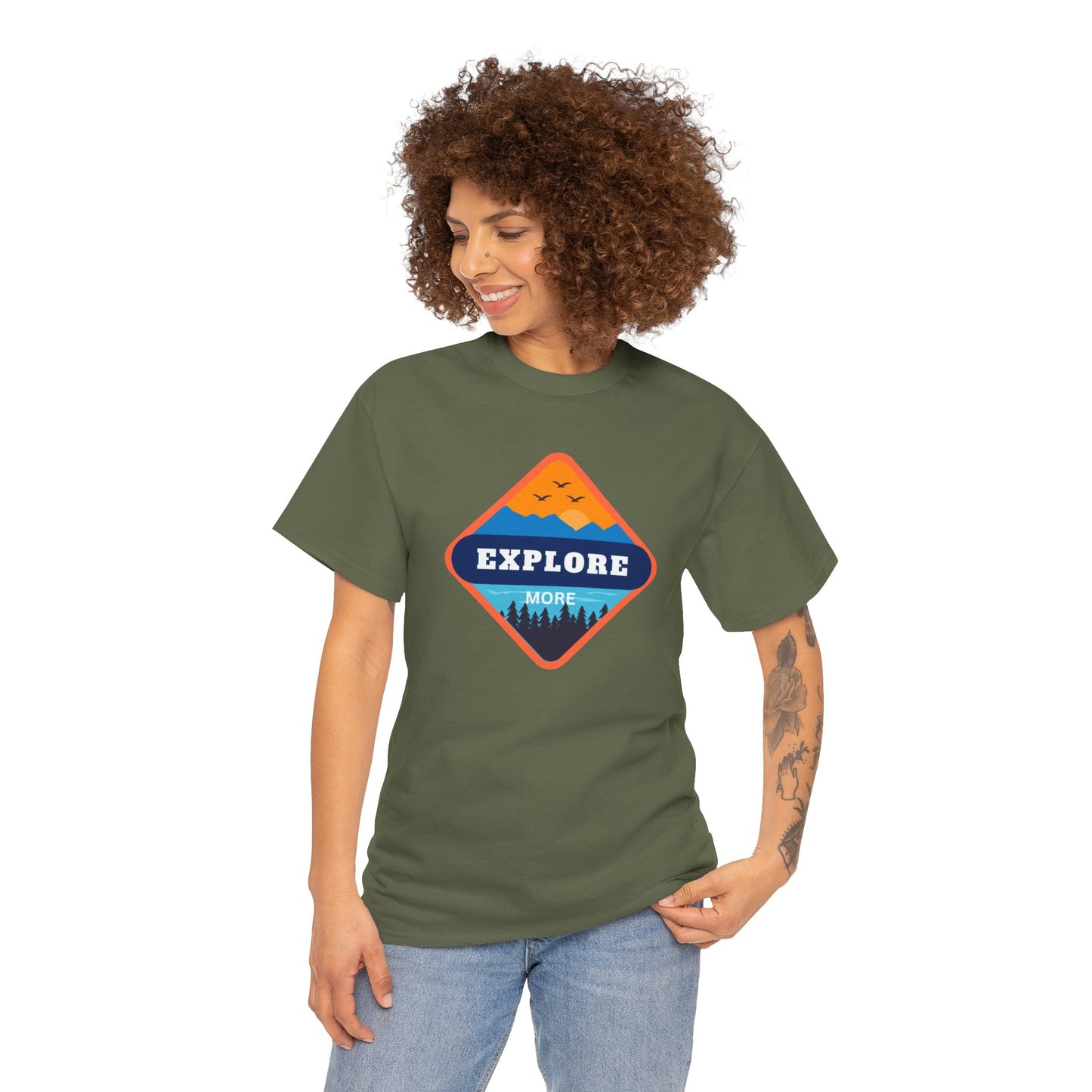 Explore More Heavy Cotton Tee – Classic Comfort & Style