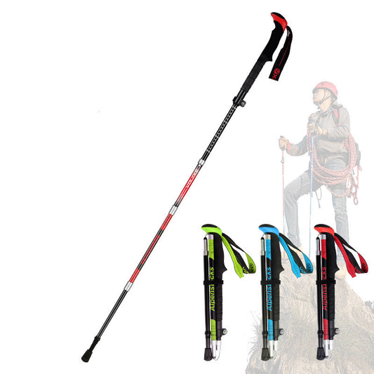 Carbon Fiber Trekking Pole – Lightweight 5-Section Hiking Walking Stick