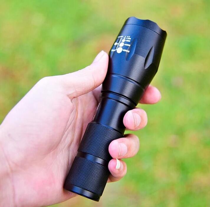 LED Tactical Power Flashlight High Lumens Five Modes