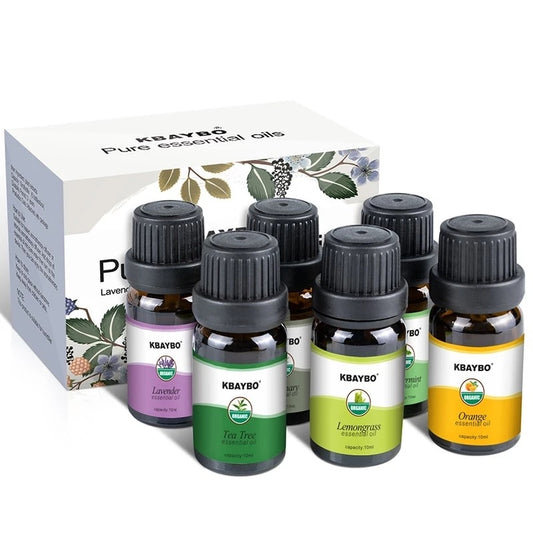 Premium Quality Essential Oils 6 Unit Set