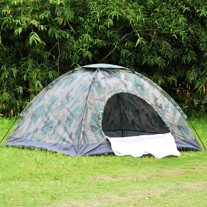 Double Camouflage Tent Leisure Tent Outdoor Camping Tent 2 person