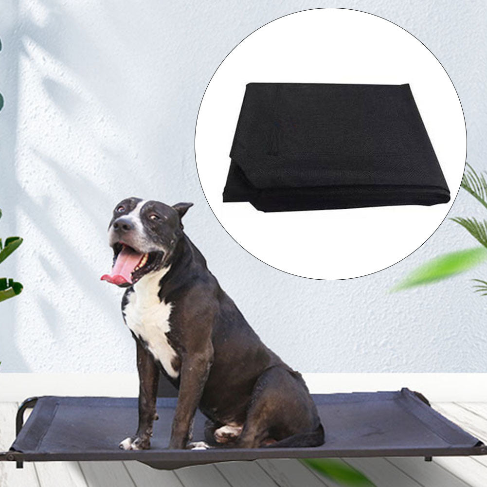 High Walled Outdoor Trampoline Pet Bed Cot Black