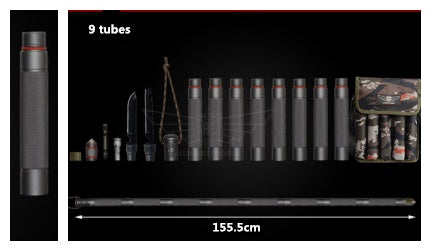 Tactical Hiking Walking Stick – Multifunctional Outdoor Defense Alpenstock