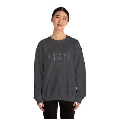 "Wildflowers" Unisex Heavy Blend™ Crewneck Sweatshirt - Soft, Durable, and Sustainable Comfort for All Seasons