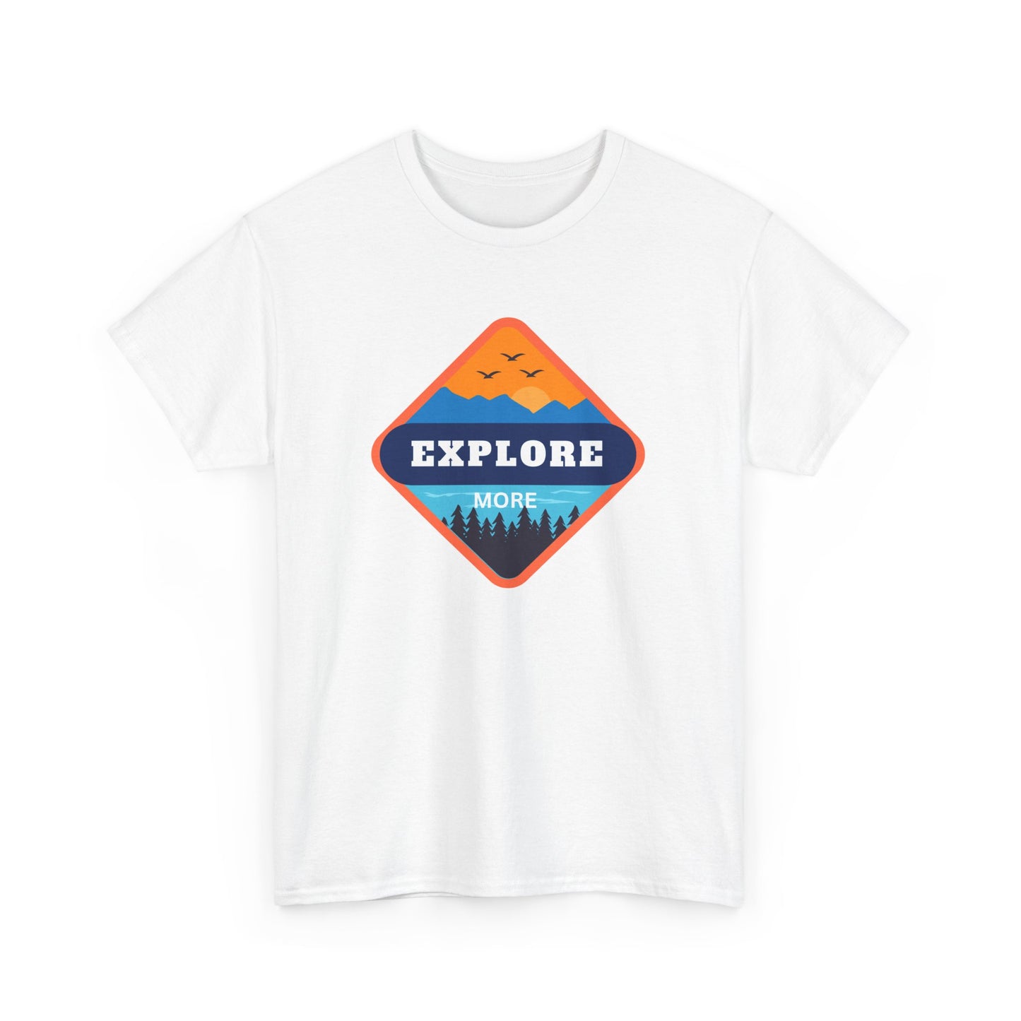 Explore More Heavy Cotton Tee – Classic Comfort & Style