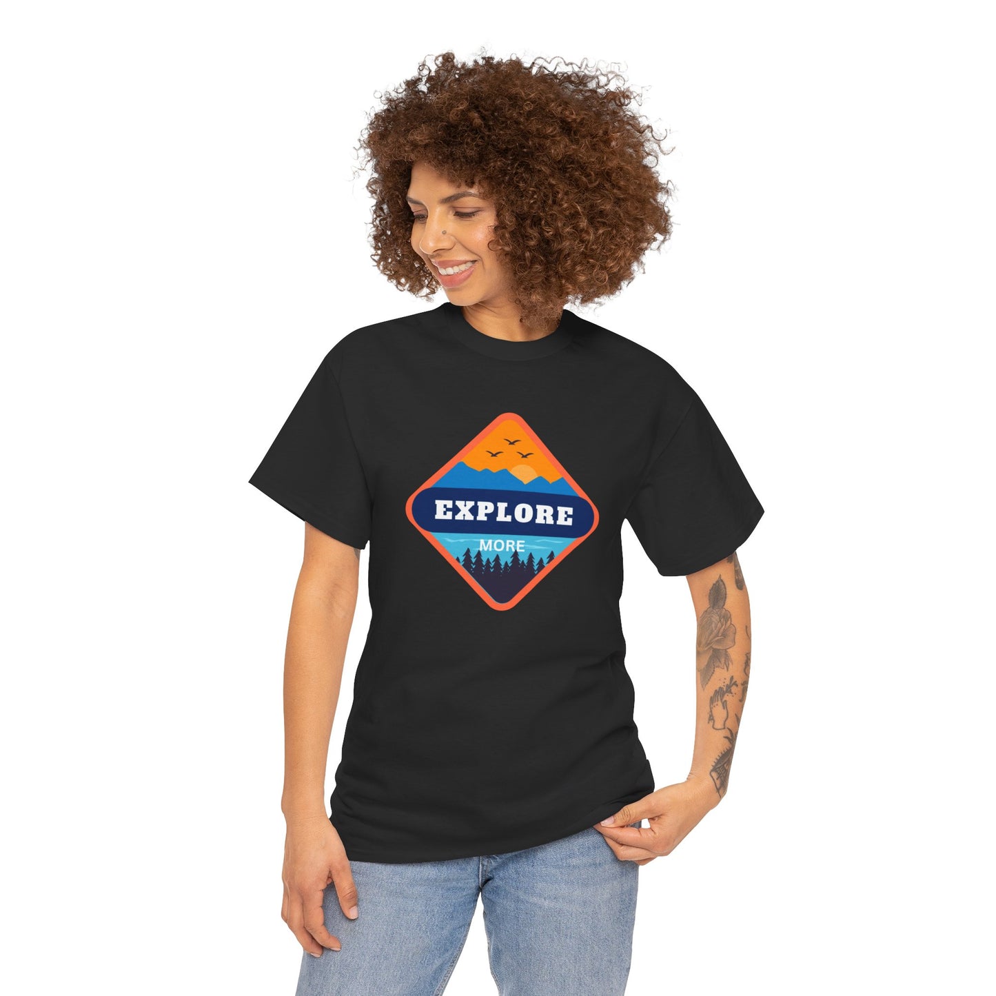 Explore More Heavy Cotton Tee – Classic Comfort & Style