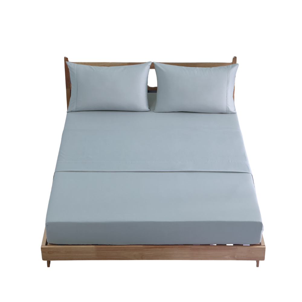 Soft Breathable Cotton Solid Color Bed Sheets