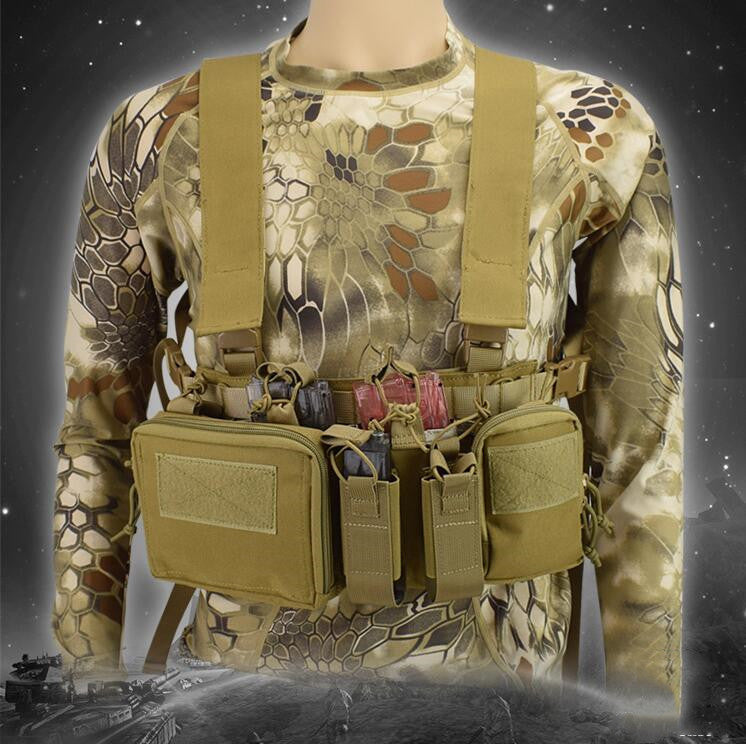 Tactical Vest - Military Fan Clothes, 1000D Oxford Fabric, Quick-Drying, Breathable, Wear-Resistant, Solid Color/Camouflage