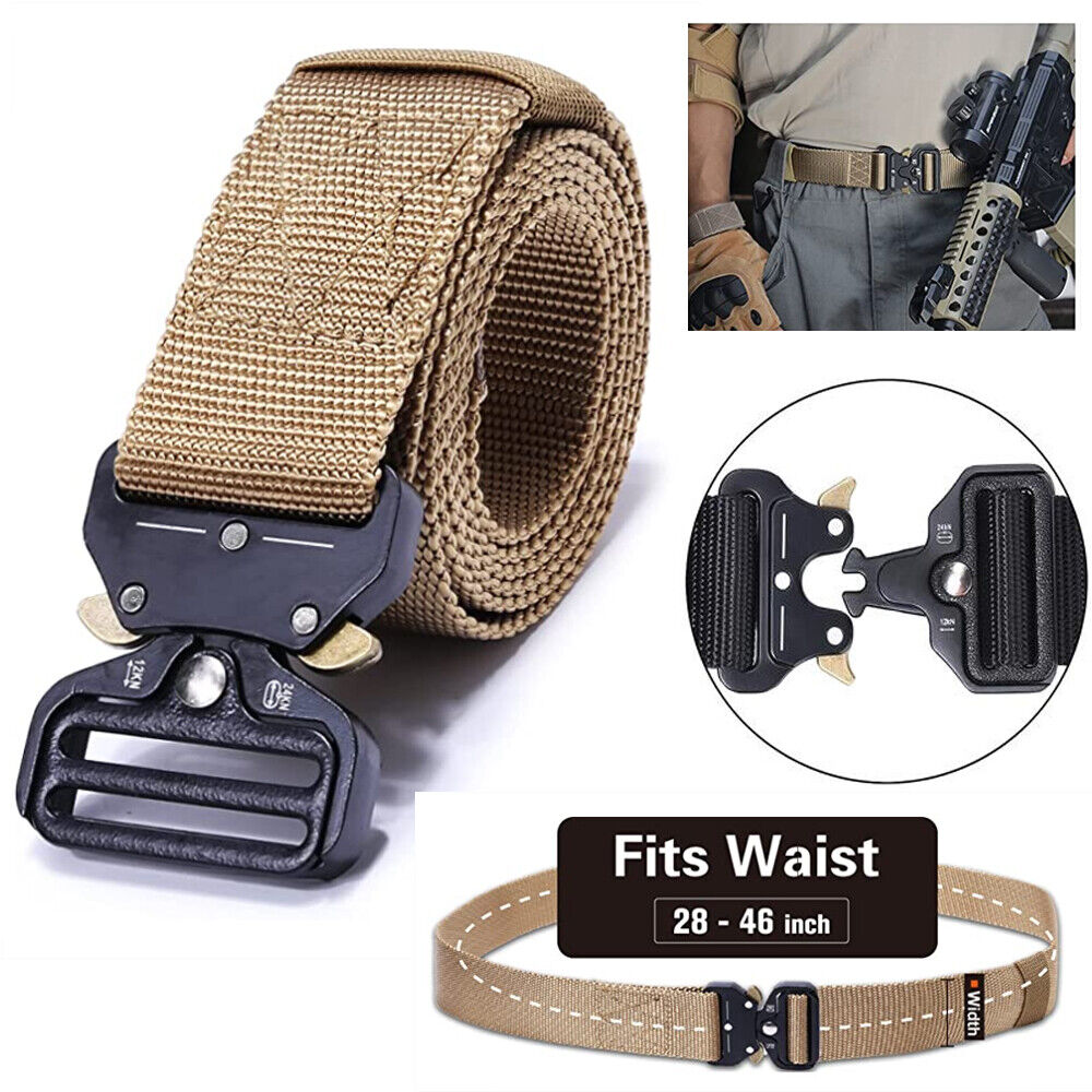 Men's Military Tactical Belt Waistband Hiking