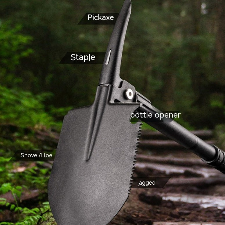 Multifunctional Survival Shovel Saw Axe Bottle Opener Hammer Outdoor Tool Camping Hiking