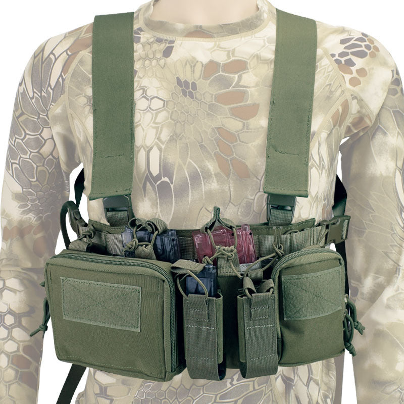 Tactical Vest - Military Fan Clothes, 1000D Oxford Fabric, Quick-Drying, Breathable, Wear-Resistant, Solid Color/Camouflage