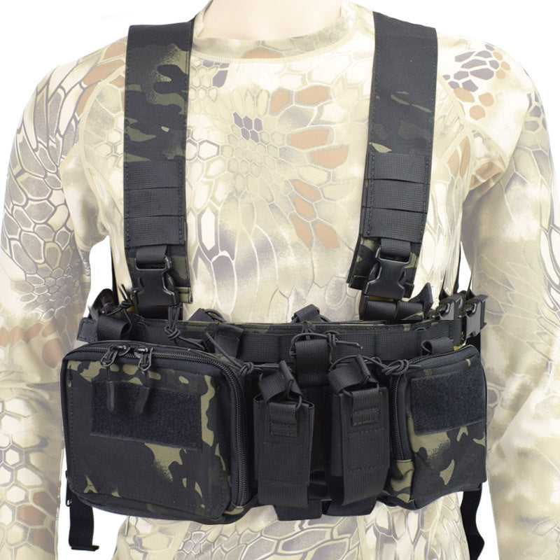 Tactical Vest - Military Fan Clothes, 1000D Oxford Fabric, Quick-Drying, Breathable, Wear-Resistant, Solid Color/Camouflage