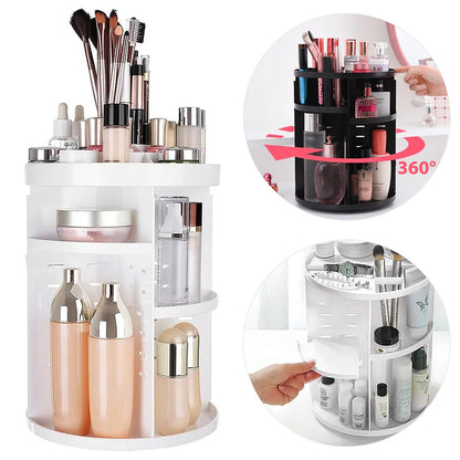 Door Organizer Makeup Rotatable 360 Adjustable Multifunctional